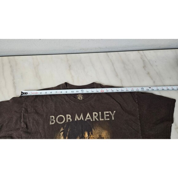 Vintage Bob Marley Rebel Music Crew Neck Short Sleeves Men's T-Shirt Size XXL - Picture 6 of 6